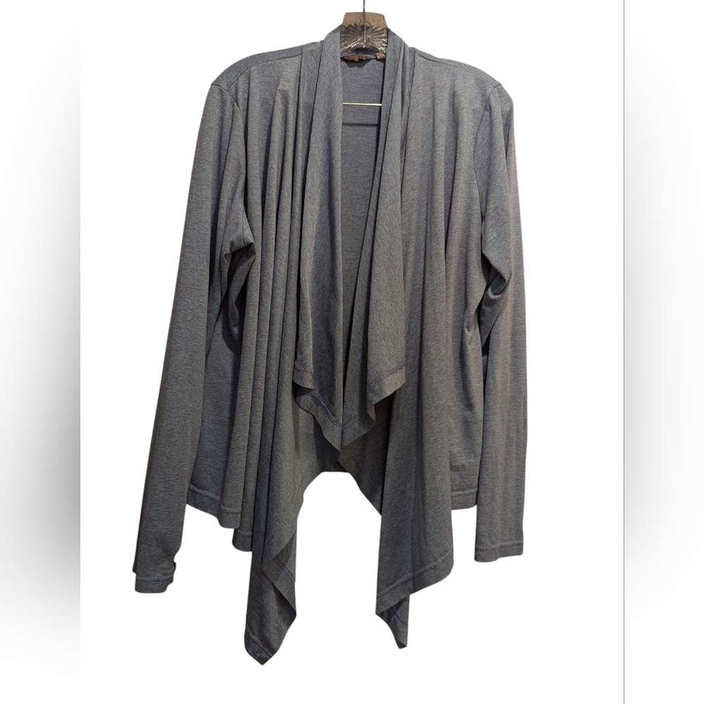 Merrell Women's Open Front Blue Purple Space Dye Cardigan Polyester Size XL NWOT